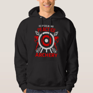 Archer Behalte immer Übung, Bogenschießen Hoodie