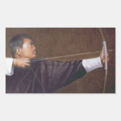 Archer Bhutan Rechteckiger Aufkleber (Vorderseite)