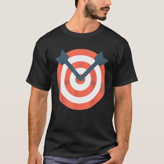 Archer Bow Shooting Funny Archery Target Idea T-Shirt (Vorderseite)