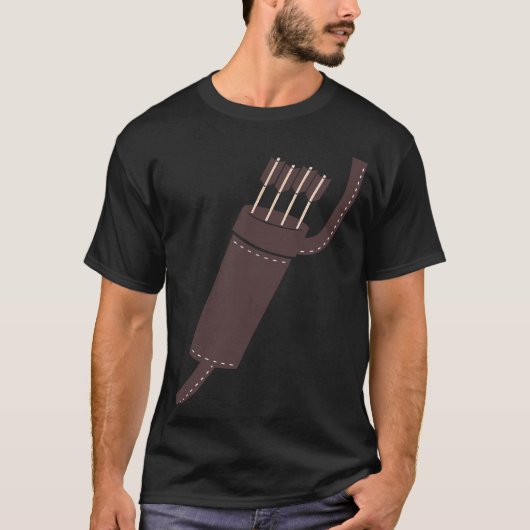 Archer Costume Halloween Funny Archery Arrow T-Shirt (Vorderseite)