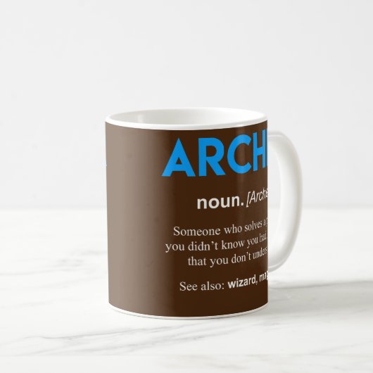 Archer-Definition-Bogenschießen Kaffeetasse (VorderseiteRechts)