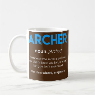 Archer-Definition-Bogenschießen Kaffeetasse