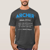 Archer-Definition-Bogenschießen T-Shirt (Vorderseite)