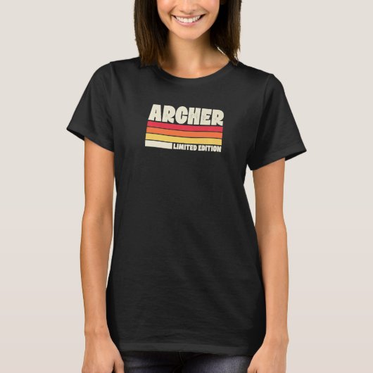 Archer  Distressed Retro Vintage Style T-Shirt (Vorderseite)