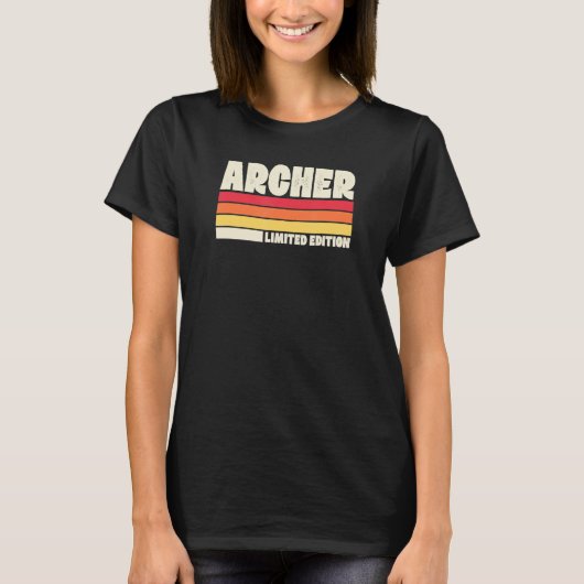Archer   Distressed Retro Vintage Style T-Shirt (Vorderseite)