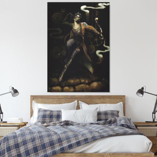 Archer full body with steampunk style leinwanddruck (Insitu (Schlafzimmer))