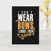 Archer Funny Archery Sprichwort Karte (Gelbe Blume)