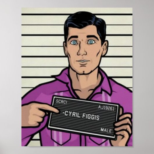 Archer gibt vor, Cyril Figgis Archer Partyi zu sei Poster (Vorne)