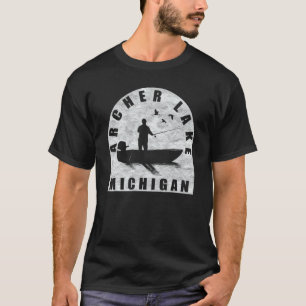 Archer Lake Fischen Michigan T-Shirt