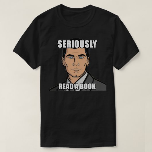 Archer liest ein Buch, wie man Ants Archer Drinks T-Shirt (Design vorne)