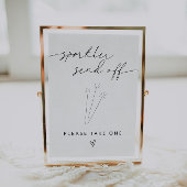 ARCHER Minimalistische Glitzern abschicken Poster