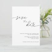 ARCHER Minimalistische Save the Date Einladung (Stehend Vorderseite)