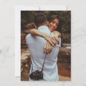 ARCHER Minimalistische Save the Date Einladung (Rückseite)