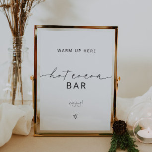 ARCHER Minimalistischer Kakao-Bar Poster
