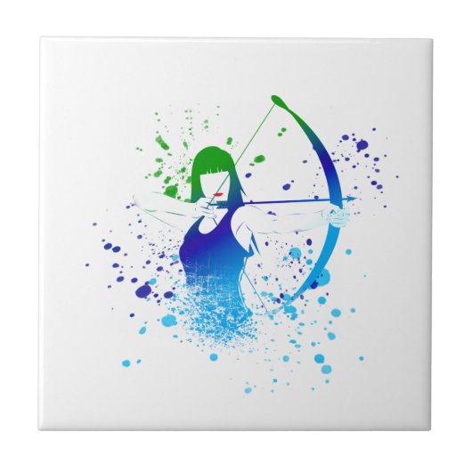 Archer Paint Splash Fliese (Vorderseite)