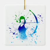 Archer Paint Splash Keramikornament (Rückseite)