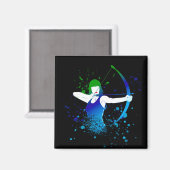 Archer Paint Splash Magnet (Vorderseite/Rückseite)