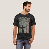 Archer Periodic Table Elements Bow Hunting Archery T-Shirt (Vorne ganz)