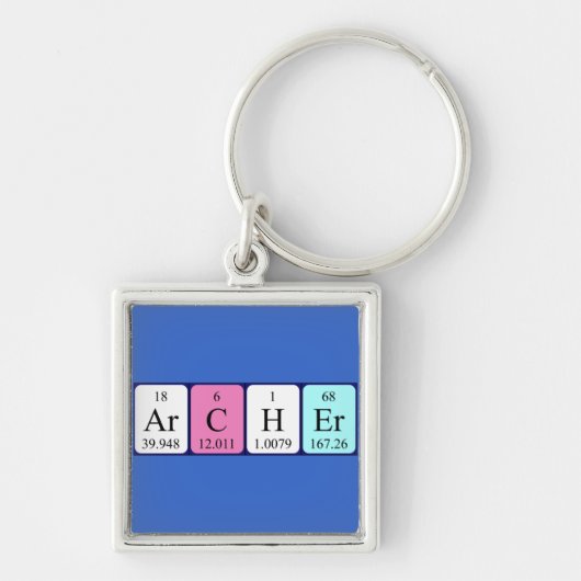 Archer periodic table name keyring schlüsselanhänger (Vorne)