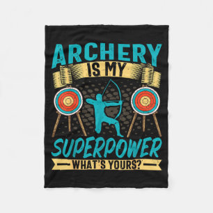 Archer Retro Vintage Bogenschießen ist meine Super Fleecedecke