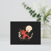 Archer Samurai Warrior Archery Japan Bowman Gift Postkarte (Stehend Vorderseite)
