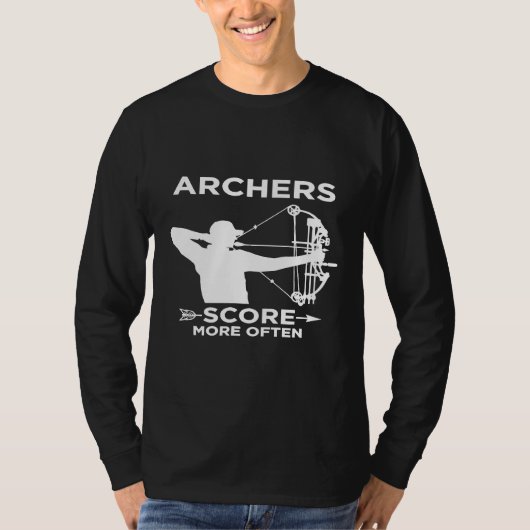 Archer Score Oft Bow Jagd T-Shirt (Vorderseite)