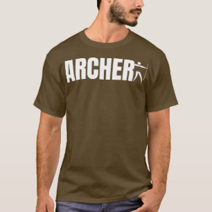 Archer Typography Archery Shooting Long Bow T-Shirt