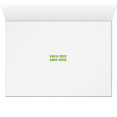 Archer with bow black green archery greeiting card (Innenansicht Horizontal (Unten))