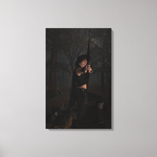 Archeress Digital Fantasy Art on Leinwand (Vorderseite)