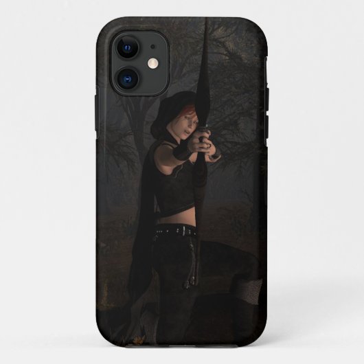 Archeress in Dark Woods Fantasy Art Case-Mate iPhone Hülle (Rückseite)
