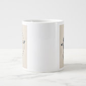 Archeress Watercolor-Silhouette Jumbo-Tasse (Vorderseite)