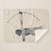 Archeress Watercolor-Silhouette Sherpadecke (Vorderseite (Horizontal))