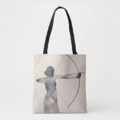 Archeress Watercolor-Silhouette Tasche (Vorderseite)