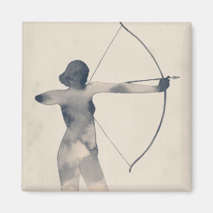 Archeresswatercolor-Silhouette Magnet