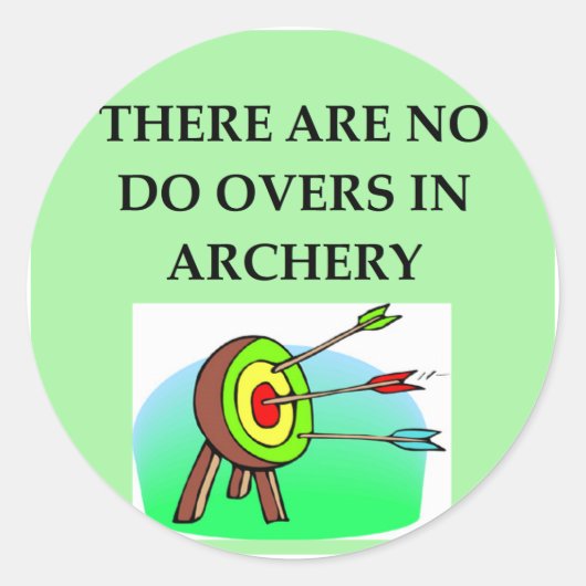 ARCHERIE RUNDER AUFKLEBER (Vorderseite)