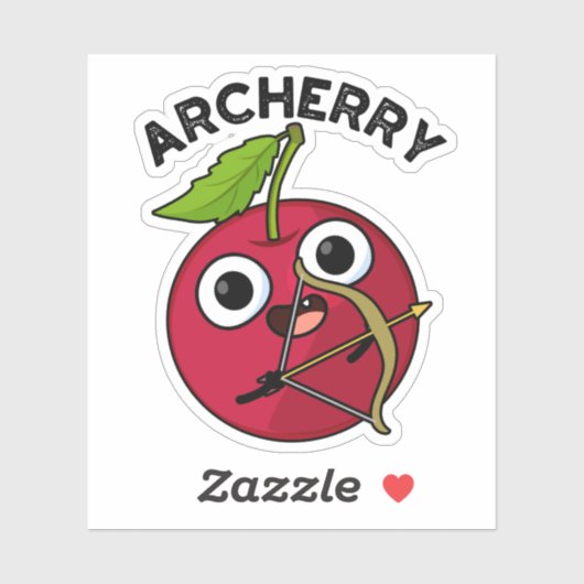 Archerry Funny Frucht Archery Pun Aufkleber (Blatt)