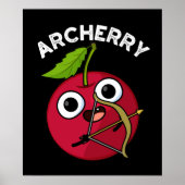 Archerry Funny frucht Archery Pun Dark BG Poster (Vorne)