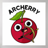 Archerry Funny Frucht Archery Pun Poster (Vorne)