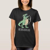 Archersaurus Rex Dinosaur rex Dino Archer Archery T-Shirt (Vorderseite)
