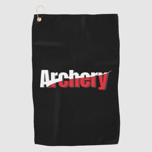 Archery Abstrakt Swish - Graphic Two-Tone Art Golfhandtuch (Vorderseite)