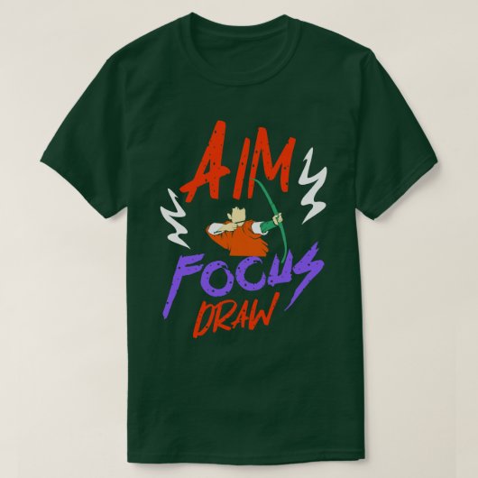 Archery Aim Focus Zeichn T-Shirt (Design vorne)