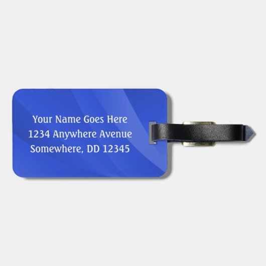 Archery - Archer and Target design Gepäckanhänger (Rückseite horizontal)