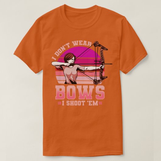 Archery Archer Bow Junting T-Shirt (Design vorne)