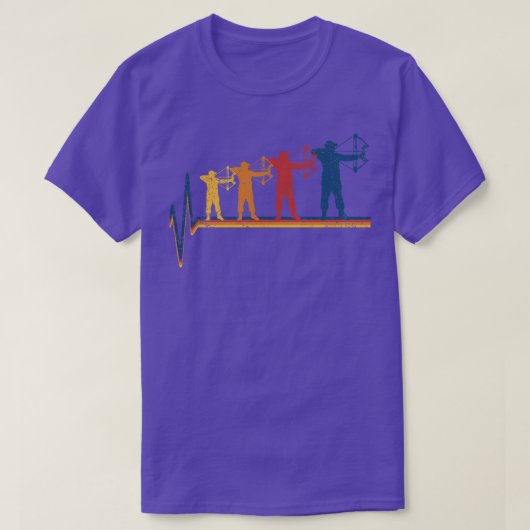 Archery Archer Heartbeat T-Shirt (Design vorne)