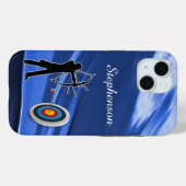 Archery - Archer Silhouette and target Personalize Case-Mate iPhone Hülle (Rückseite (Horizontal))
