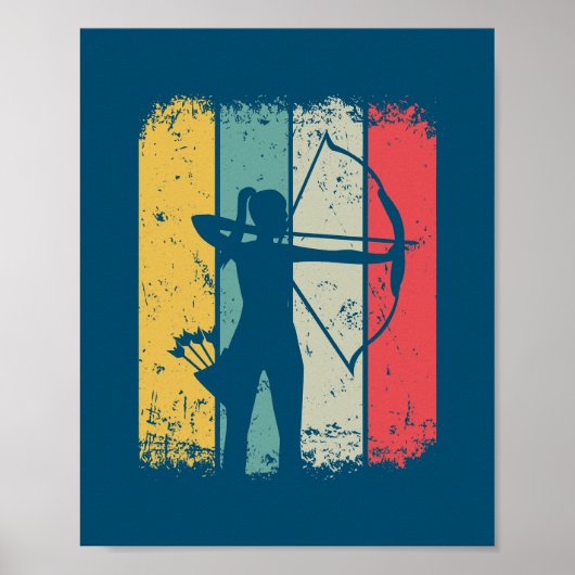 Archery Arrow Bow Archery Archer Poster (Vorne)