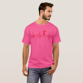 Archery Arrow Bow Heartbeat T-Shirt (Vorne ganz)