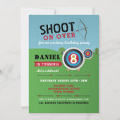 Archery Birthday Einladung Bow Pfeile Ziel (Vorderseite)