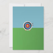 Archery Birthday Einladung Bow Pfeile Ziel (Rückseite)