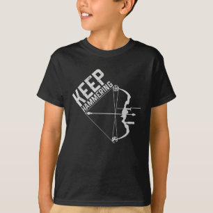 Archery Bow Jagd Behalte Hammering Funny Geschenk T-Shirt
